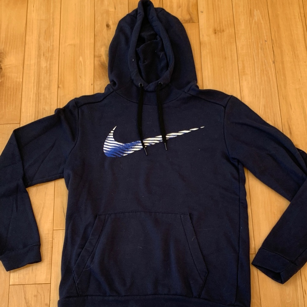 Nike Dark Blue Hoodie with Logo